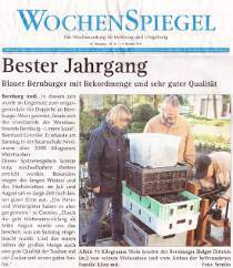Pressebeitrag 'Bester Jahrgang' WochenSpiegel 19.10.2011